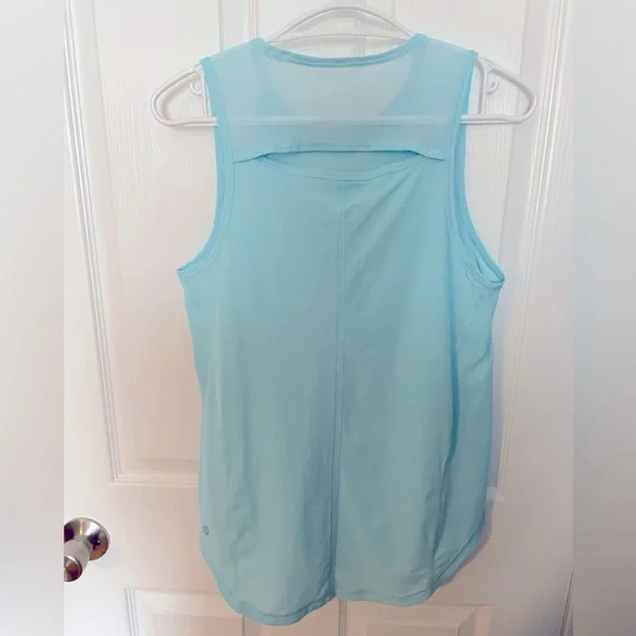 Lululemon Light Blue Tank. Size: Medium. Snug Fit. - Picture 3 of 5